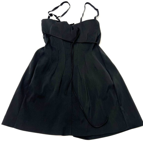 Dolce & Gabbana Vintage F/W 1997 Wrap Bra Mini Dress in Black - Picture 6 of 7